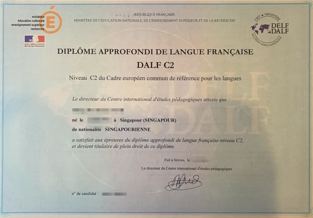 Certificat DELF/DALF en Chine